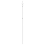 vidaXL Tête de lit métal blanc 193 cm