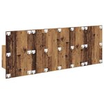 vidaXL Tête de lit avec armoire 3 Pièces Bois Ancien Bois d'ingénierie
