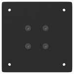 vidaXL Pieds de table console 4 pièces Noir 72 cm Acier