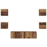 vidaXL Ensemble meuble TV 6 Pièces Bois ancien Moyen 120 x 30 x 30 cm
