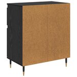 vidaXL Buffet Chêne noir 60 x 35 x 70 cm Bois d'ingénierie et fer
