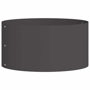 vidaXL Anneau de jardinière Noir 40 x 40 x 20 cm Acier laminé à froid
