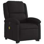 vidaXL Fauteuil de massage inclinable Noir Tissu