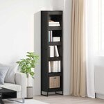 vidaXL Bibliothèque Chêne noir 80 x 30 x 155 cm Bois d'ingénierie