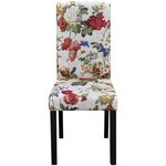 vidaXL Chaises à manger lot de 4 multicolore tissu