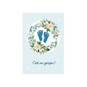 Carte De Voeux - Naissance - C'est Un Garçon !