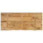 vidaXL Dessus de table 140x60x2 5cm bord vif bois massif manguier brut