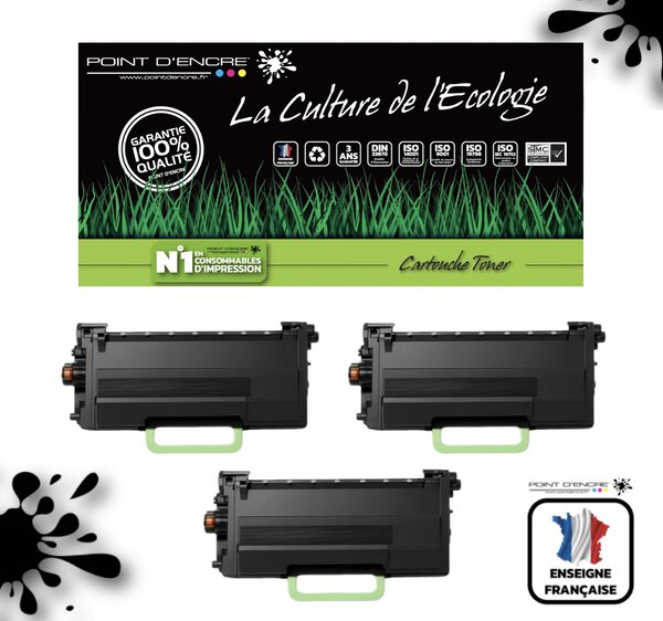 TN3600XXL - 3 X NOIR - Grande capacité