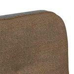 vidaXL Chaise pivotante de bureau Taupe Tissu