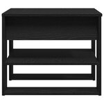 Table basse en chêne noir 55 5x55x45 cm en bois d'ingénierie
