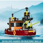 Mould King 10135 - Ensemble de construction de bateau de pêche