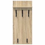 vidaXL Porte-manteau mural avec étagère Chêne sonoma 90 x 40 x 10 cm