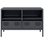 vidaXL Meuble TV anthracite 68x39x43 5 cm acier laminé à froid
