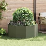vidaXL Jardinière Vert olive 120 x 120 x 50 cm Acier