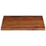 vidaXL Dessus de table 90x90x2 5 cm carré bois massif de récupération