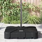 vidaXL Ensemble de base de parasol cantilever 2 Pièces Noir