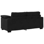 vidaXL Canapé causeuse noir 140 cm velours