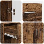 vidaXL Buffet Bois ancien 88.5 x 30.5 x 73 cm Bois d'ingénierie