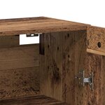 vidaXL Armoires Murailles 2 Pièces Bois ancien 69 5 x 34 x 90 cm