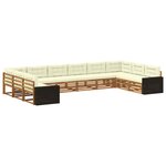vidaXL Ensembles de canapés 10 pc Bois d'Acacia Massif