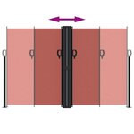 vidaXL Auvent latéral rétractable terre cuite 160x1200 cm