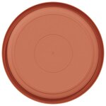 vidaXL Plateau à fleurs rond 6 Pièces Rouge brique Ø 21 5 x 2 5 cm