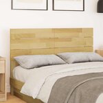 vidaXL Tête de lit 120 cm en bois massif de chêne
