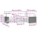 vidaXL Ensemble de canapés d'extérieur 4 pc Naturel et gris clair