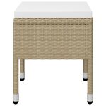 vidaXL Ensemble de salle à manger de jardin 5 Pièces Beige