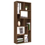 vidaXL Bibliothèque Chêne marron 67x24x161 cm Bois d'ingénierie