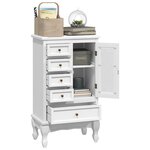 vidaXL Armoire avec 5 tiroirs et 2 étagères Blanc
