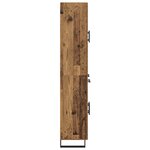 vidaXL Haut Armoire 2 Pièces Bois Ancien Bois Aggloméré et Verre