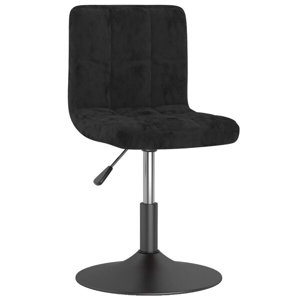 vidaXL Tabouret de bar pivotant noir velours