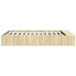 vidaXL Cadre de lit sans matelas chêne sonoma 120x200 cm