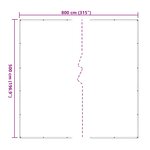 vidaXL Couverture pour plantes Transparent 5 x 8 m PE