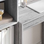 vidaXL Bureau avec rangement 2 Pièces Sonoma gris 70 x 40 x 76 cm