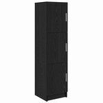 vidaXL Bureau 2 Pièces Chêne noir