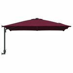 vidaXL Parasol de jardin Rouge et Noir 248.5 x 247.5 x 160 cm