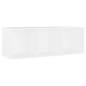 vidaXL Meuble TV Blanc 107x35x37 cm Bois d’ingénierie