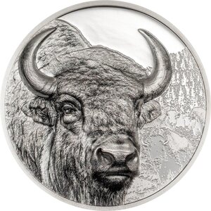 Pièce de monnaie en Argent 2000 Torog g 93.3 (3 oz) Millésime 2025 Wild Mongolia BISON
