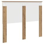 vidaXL Tête de lit Chêne artisanal 135 cm Bois d'ingénierie