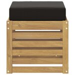 vidaXL Banc de Jardin Bois d'Acacia Massif Blanc