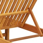 vidaXL Transat Marron 199 x 63 x 85 cm Bois d'Acacia Massif