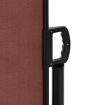 vidaXL Auvent latéral rétractable Marron 160x1200 cm