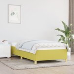 vidaXL Cadre de lit sans matelas vert 80x200 cm tissu