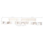 vidaXL Salon de jardin palette 6 Pièces Bois Blanc