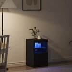 vidaXL Buffet Chêne noir 41 x 37 x 67 cm Bois d'ingénierie