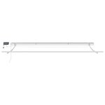 vidaXL Auvent Rétractable Rouge et Blanc 400 × 300 cm Tissu et acier
