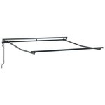 vidaXL Auvent Rétractable Blanc 350x250 cm tissu