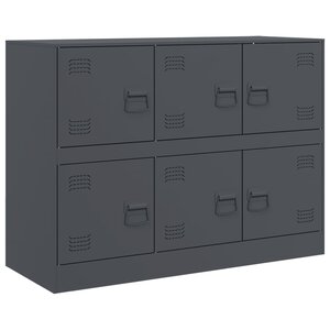 vidaXL Buffet anthracite 99x39x73 cm acier